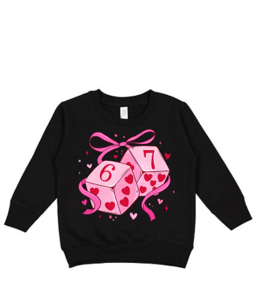 Preppy 6 7 Hearts Sweatshirt