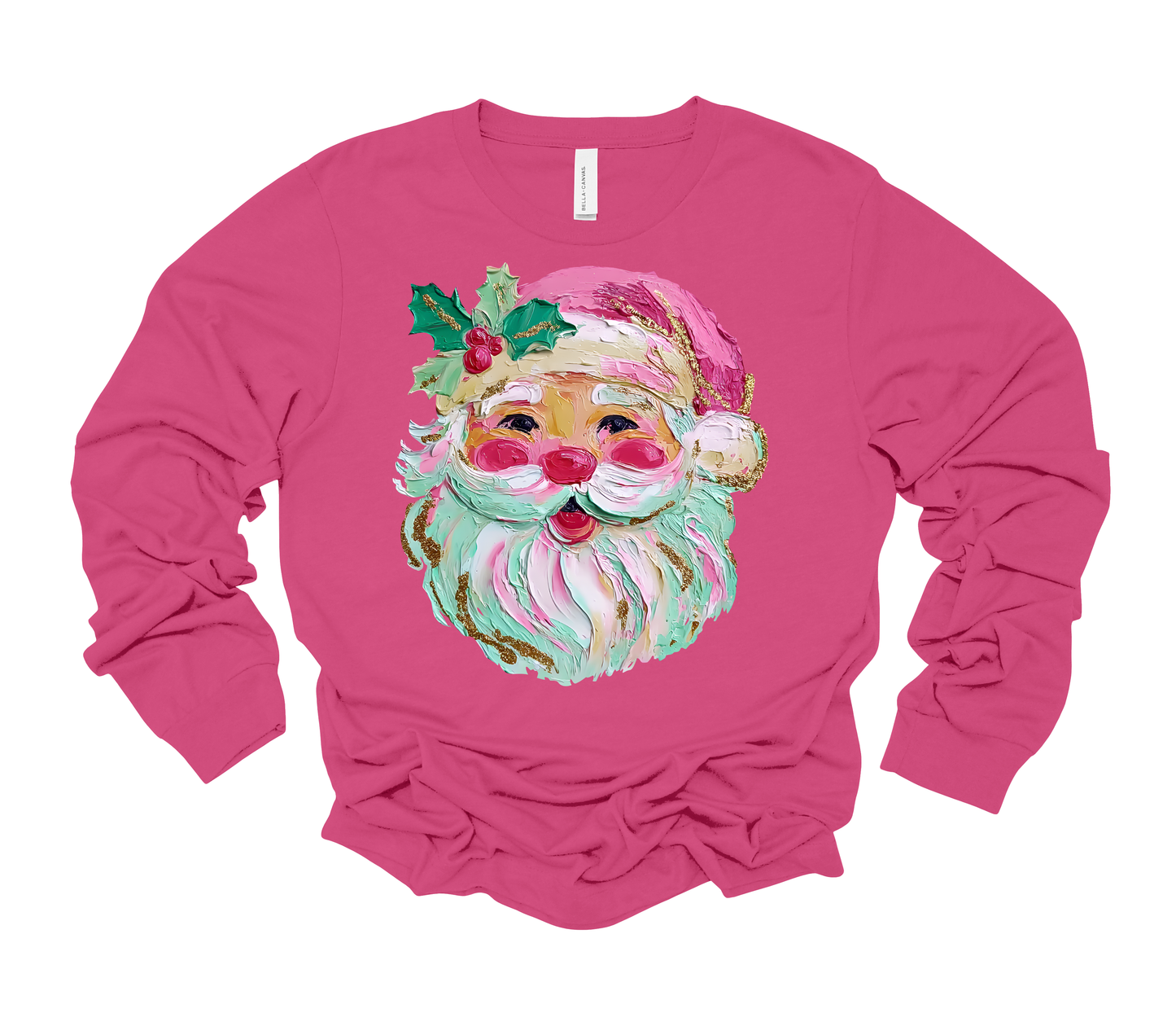 Colorful Brushstroke Santa